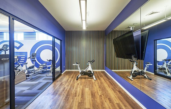 yoga/spin studio at The Palmer Apartments