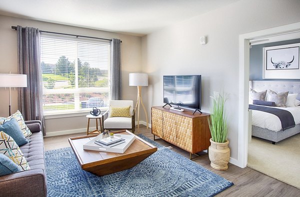 living room at The Palmer Apartments