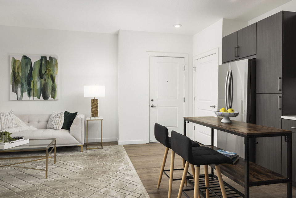 living room at The Palmer Apartments