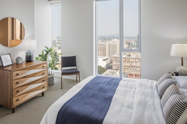 bedroom at Indigo at Twelve West Apartments   