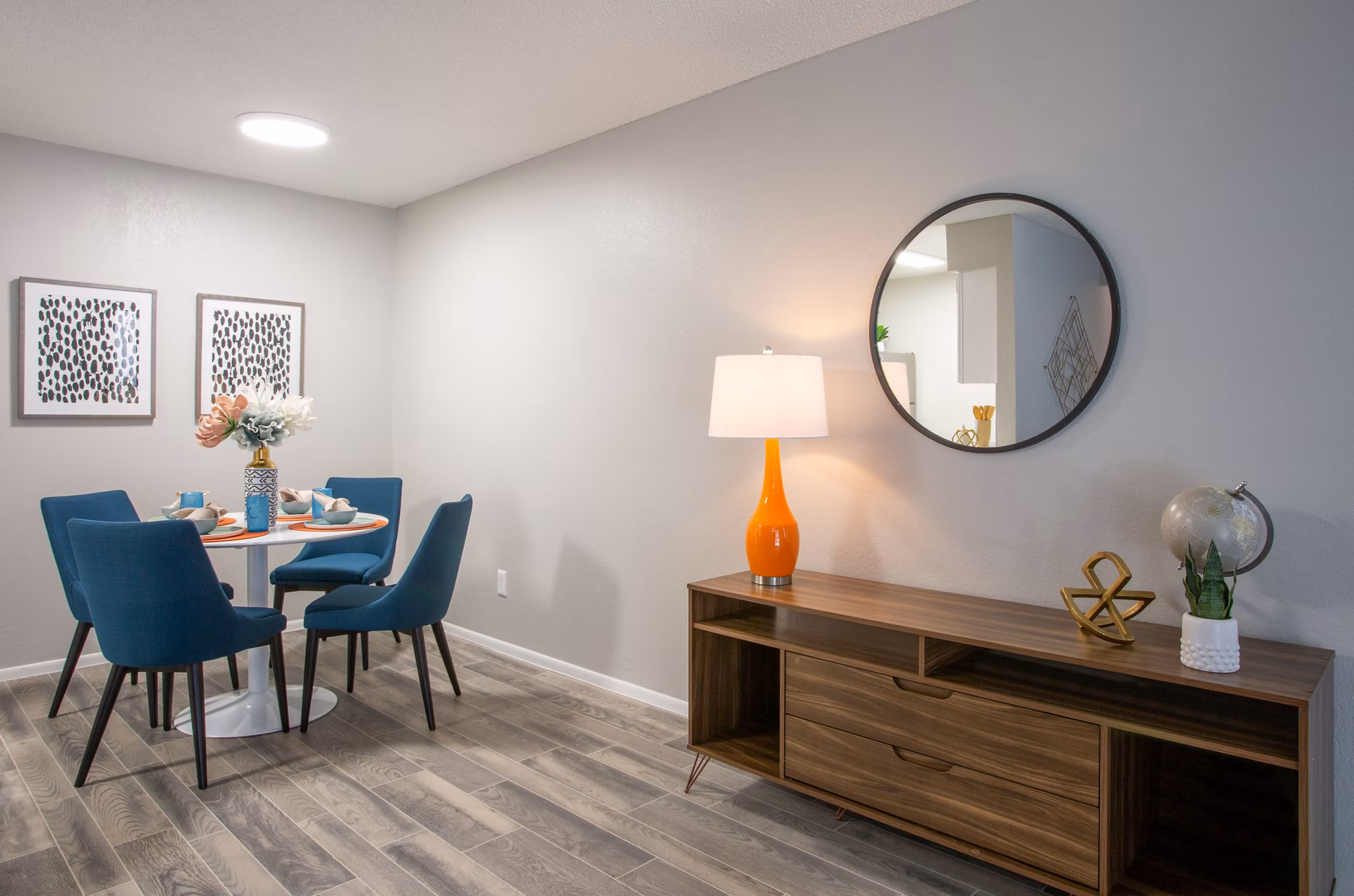 Dining Room at Paseo 51 Apartments