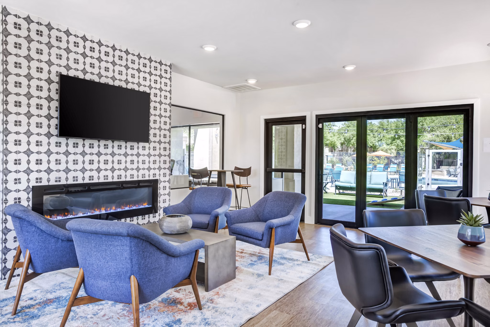 clubhouse at Finisterra Apartments