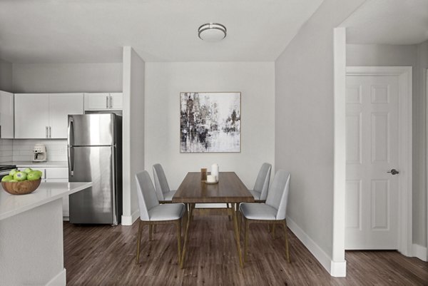 dining room at Finisterra Apartments