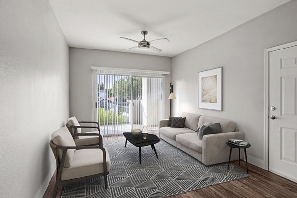 living room at Finisterra Apartments