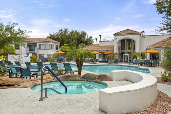 pool at Finisterra Apartments