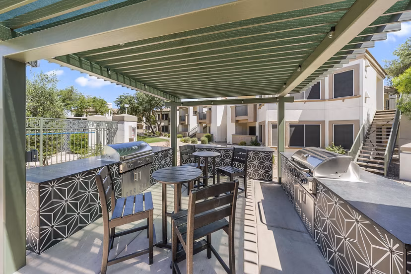 recreational area at Finisterra on Grove Apartments