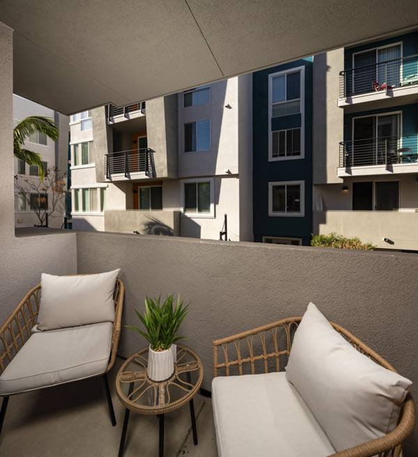 patio at The District Apartments