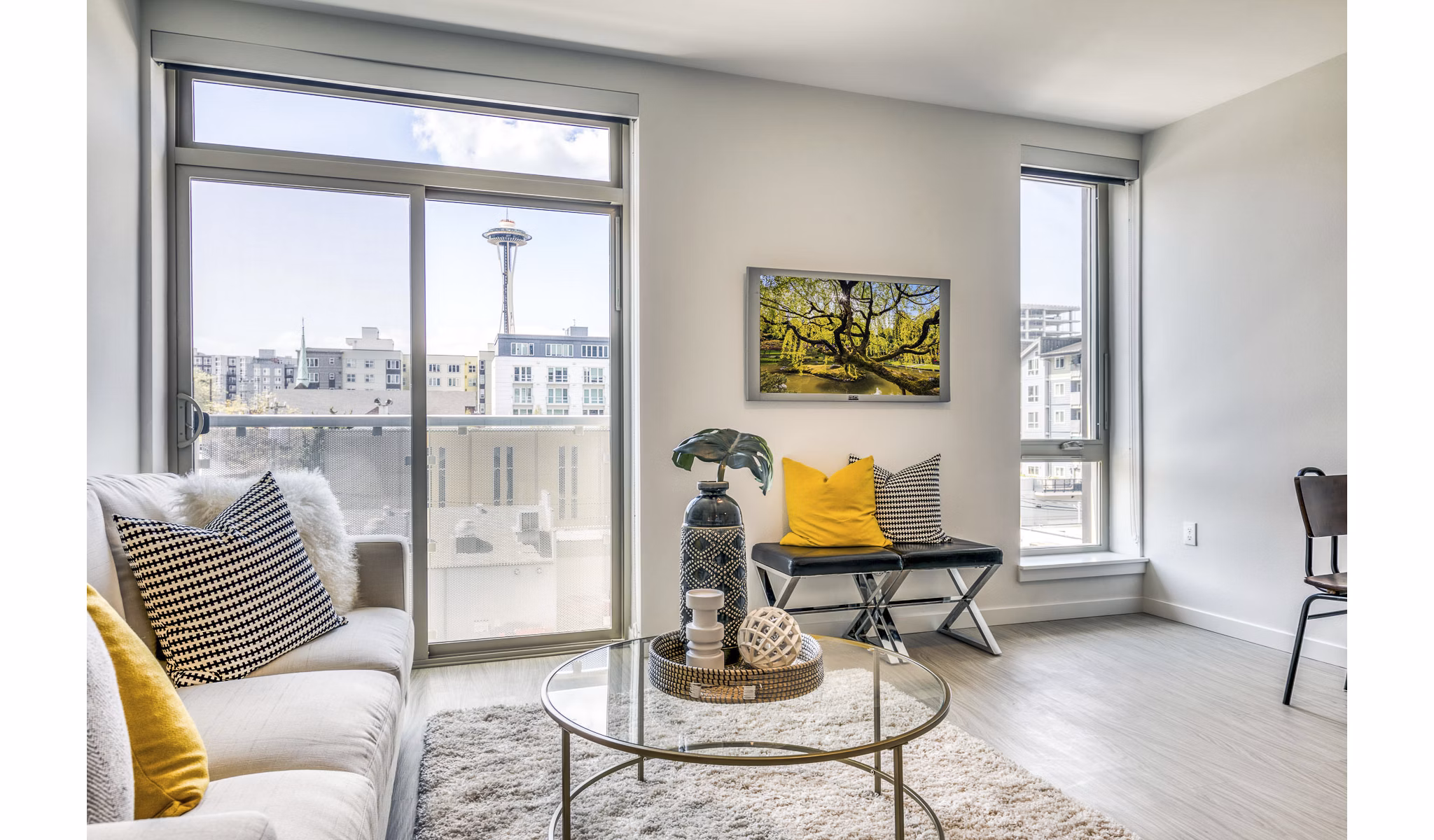 living room at Orion Apartments