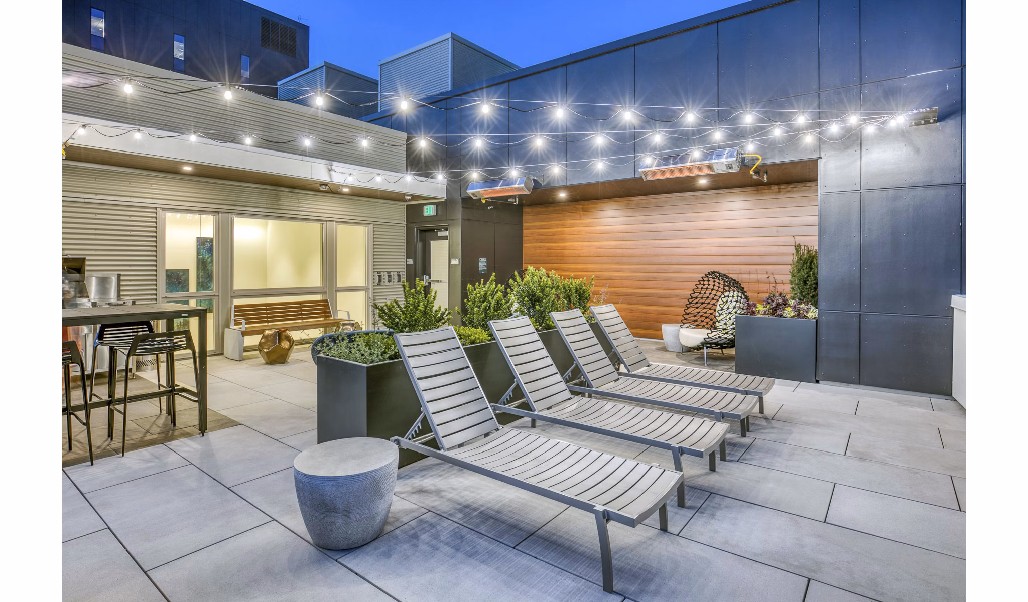 patio at  Orion Apartments