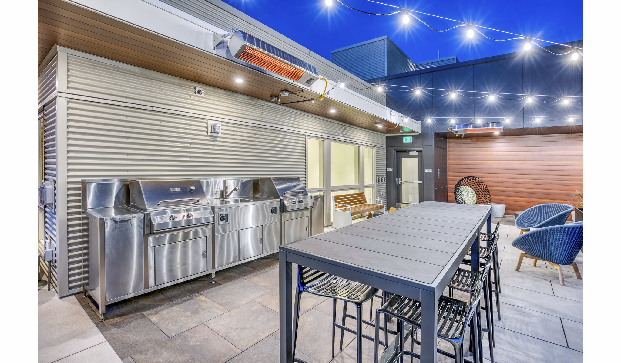 grill area/patio at  Orion Apartments