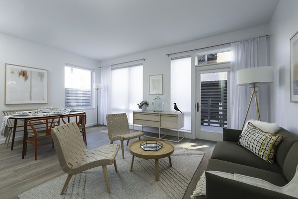 living room at Union House Apartments