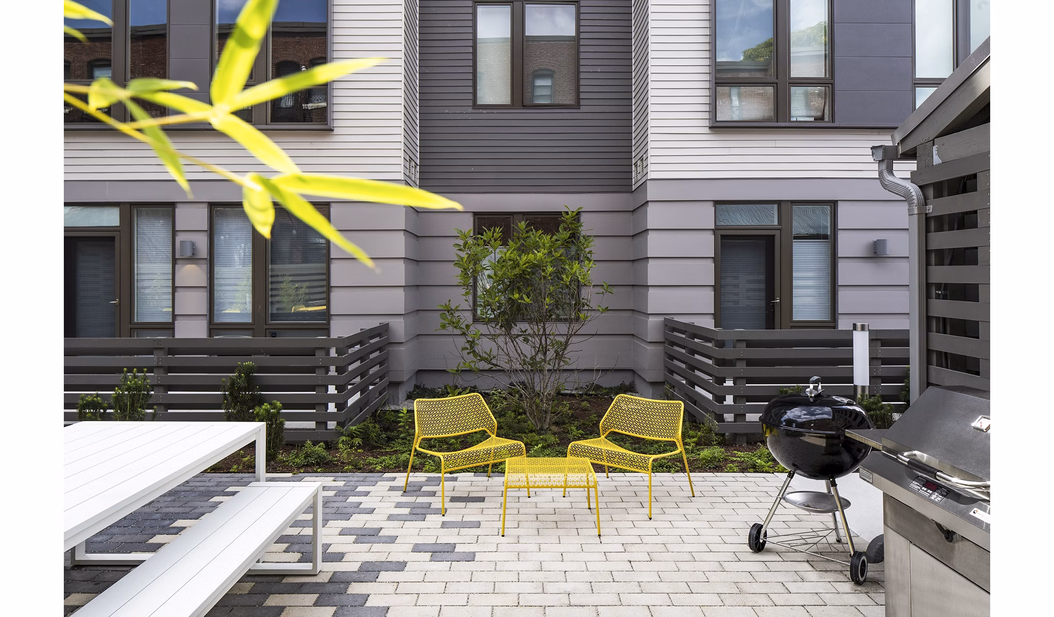Outdoor barbecue grill area at Union House Apartments, perfect for gatherings and entertaining