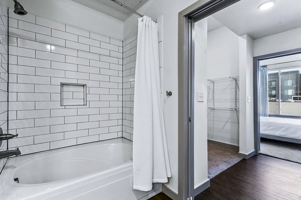 bathroom at West Village Apartments