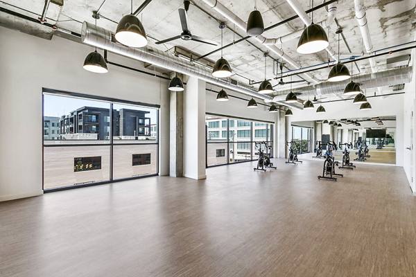 yoga/spin studio at West Village Apartments