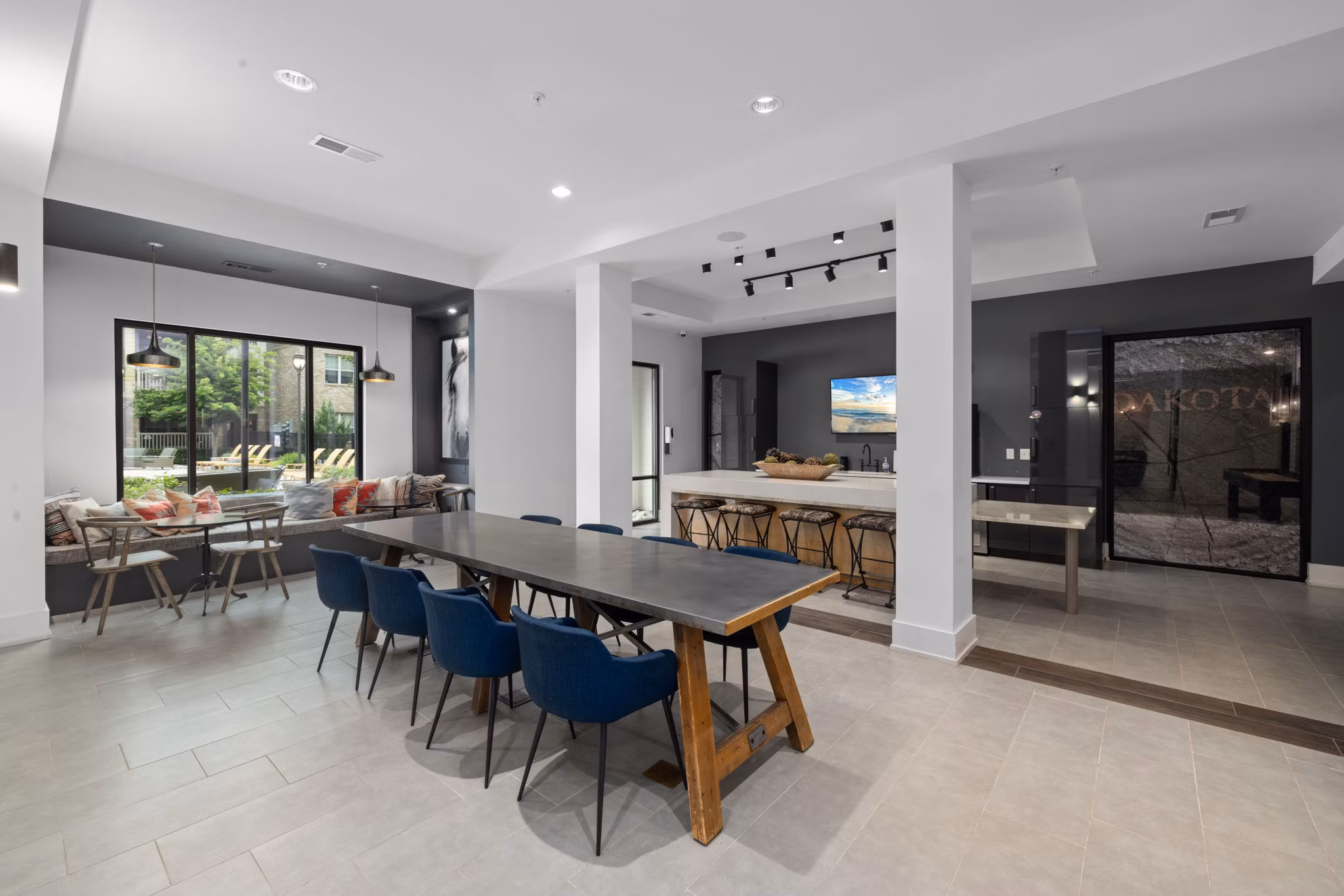 Clubhouse featuring luxury amenities at The Dakota Apartments