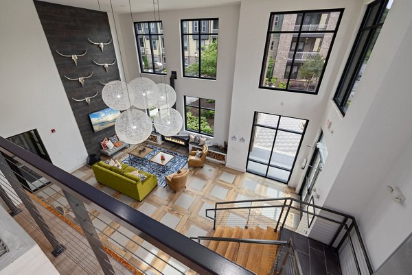 Clubhouse featuring modern design and community spaces at The Dakota Apartments