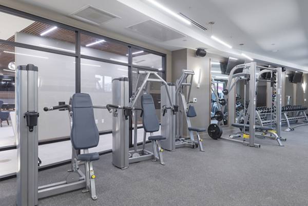 fitness center at Elan Yorktown Apartments