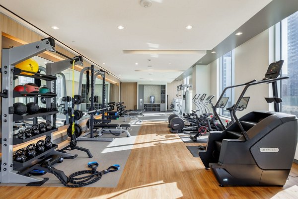 fitness center at Northshore Apartments