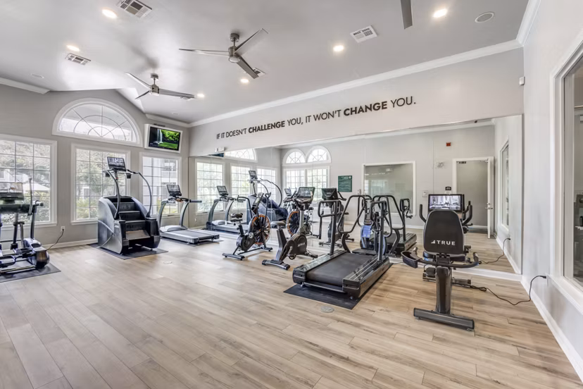 fitness center at Sandestin at Pearland Apartments