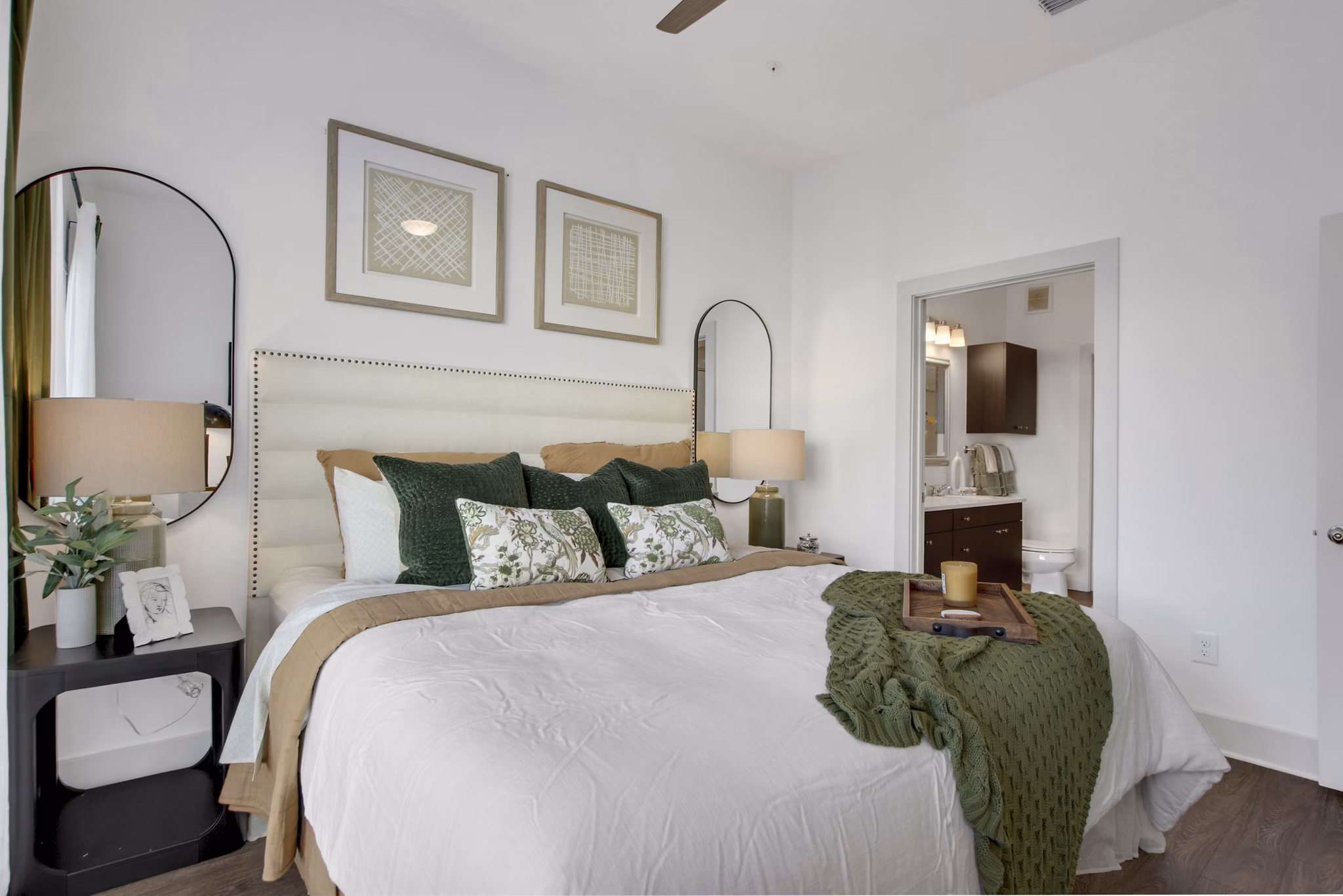 bedroom at The Bryant at Buckhead Village Apartments