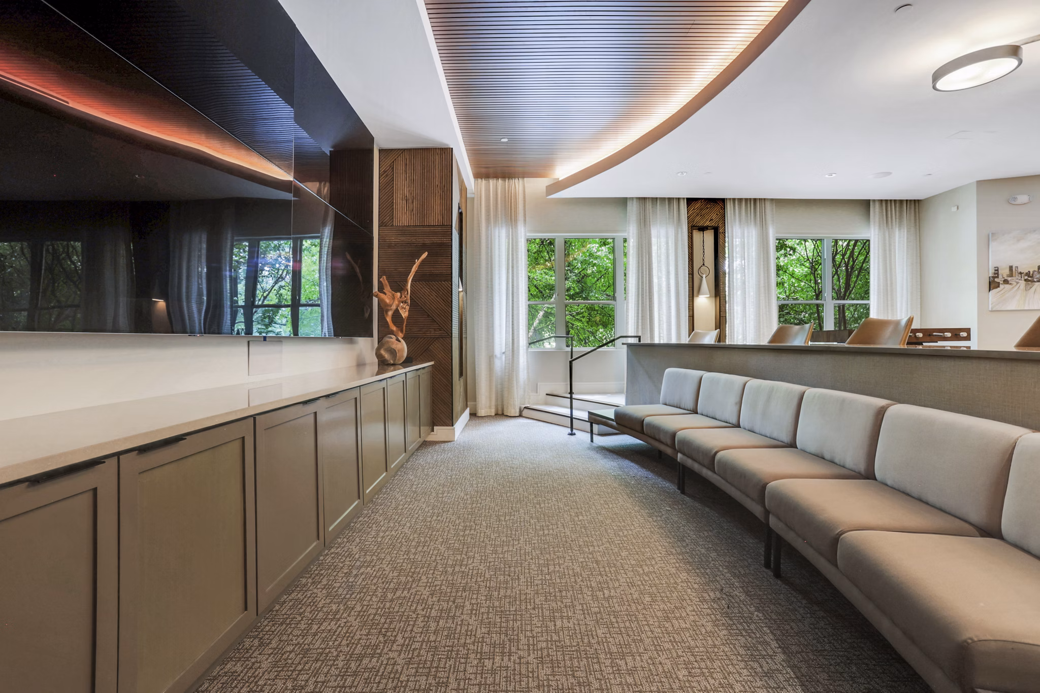 clubhouse at The Bryant at Buckhead Village Apartments