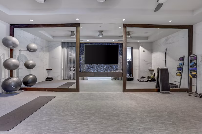 fitness center at The Bryant at Buckhead Village Apartments