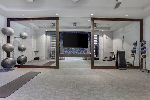 fitness center at The Bryant at Buckhead Village Apartments