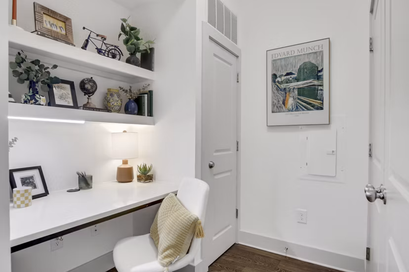 living room at The Bryant at Buckhead Village Apartments