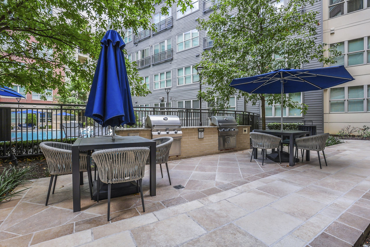 Grill area at The Bryant At Buckhead Village