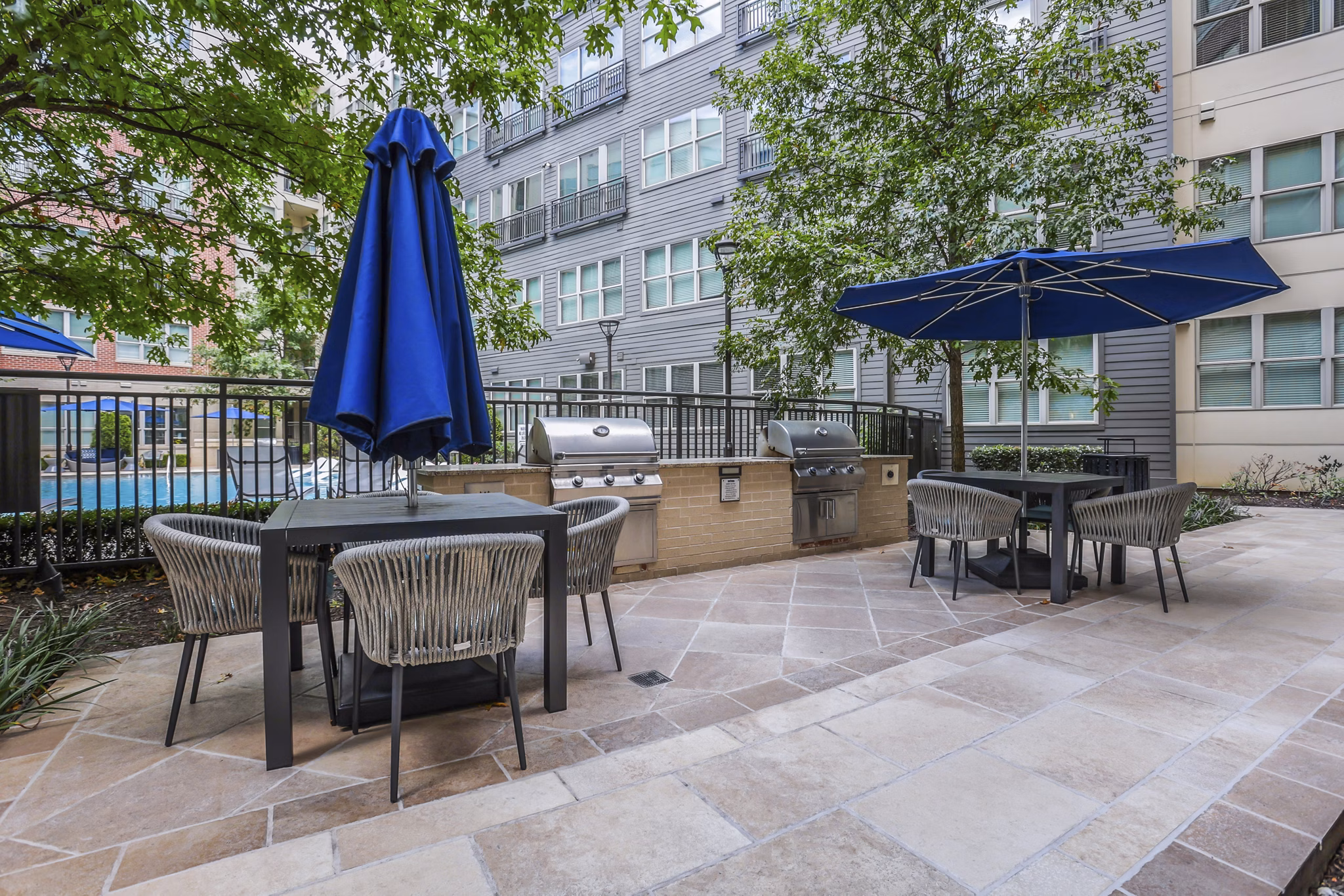 grill area at The Bryant at Buckhead Village Apartments