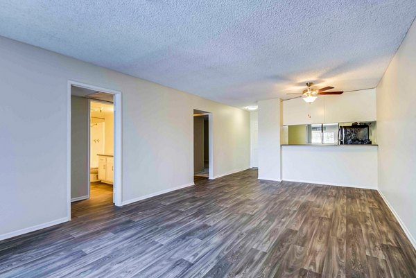 Dining room featuring modern decor and spacious layout at Solana at Grand Apartments