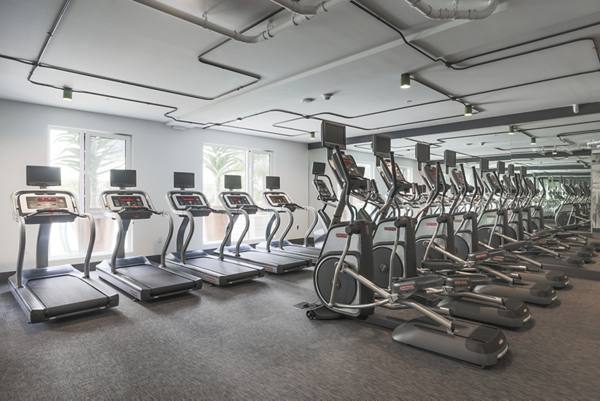 fitness center at MacArthur Commons Apartments