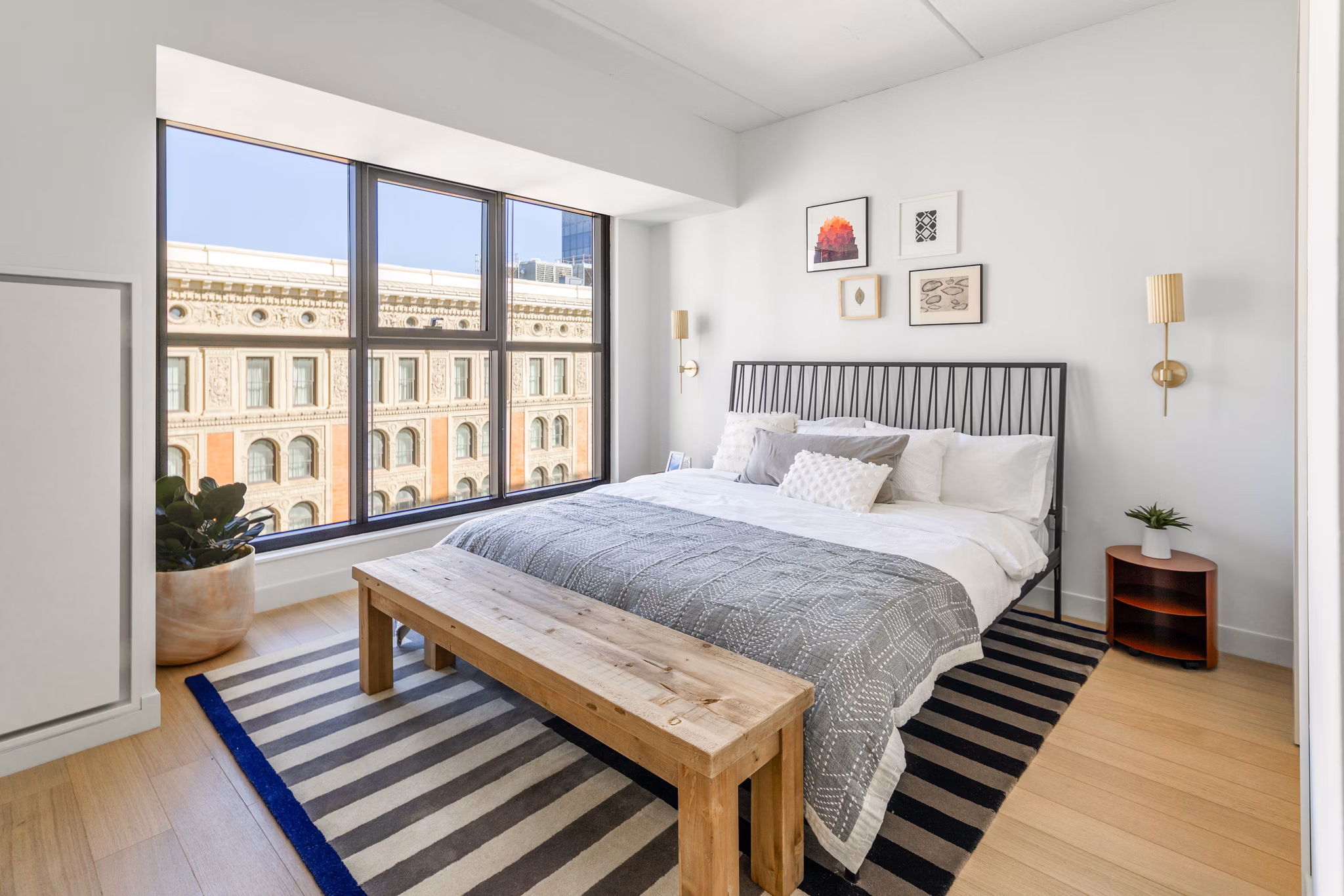 bedroom at The Girard Apartments
