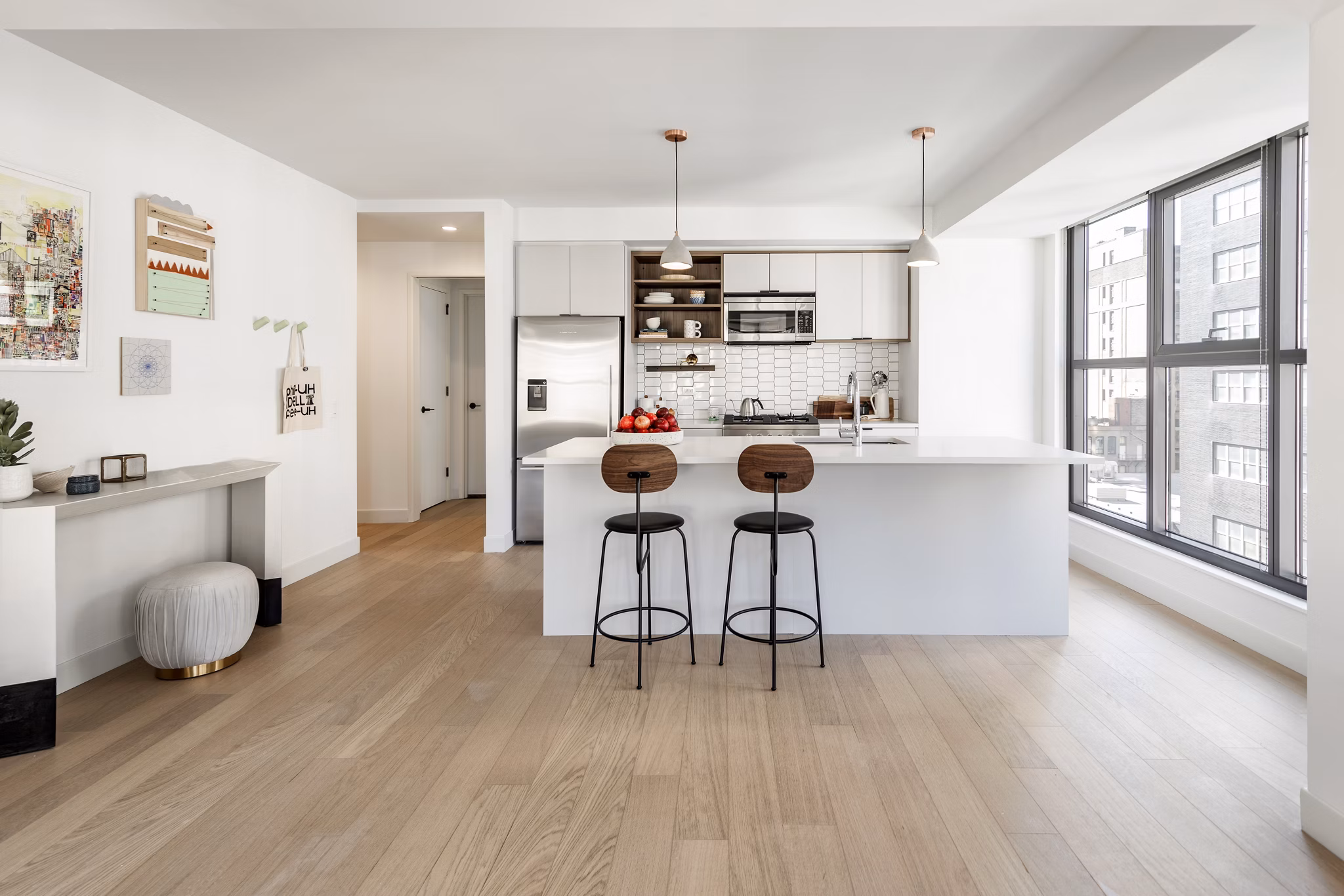 kitchen at The Girard Apartments
