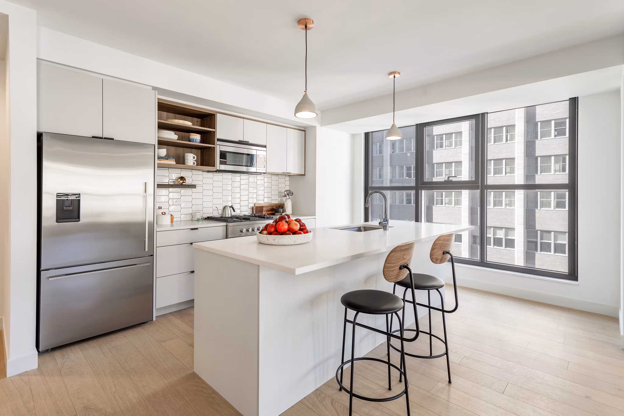 kitchen at The Girard Apartments