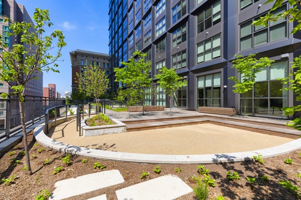 courtyard at The Girard Apartments