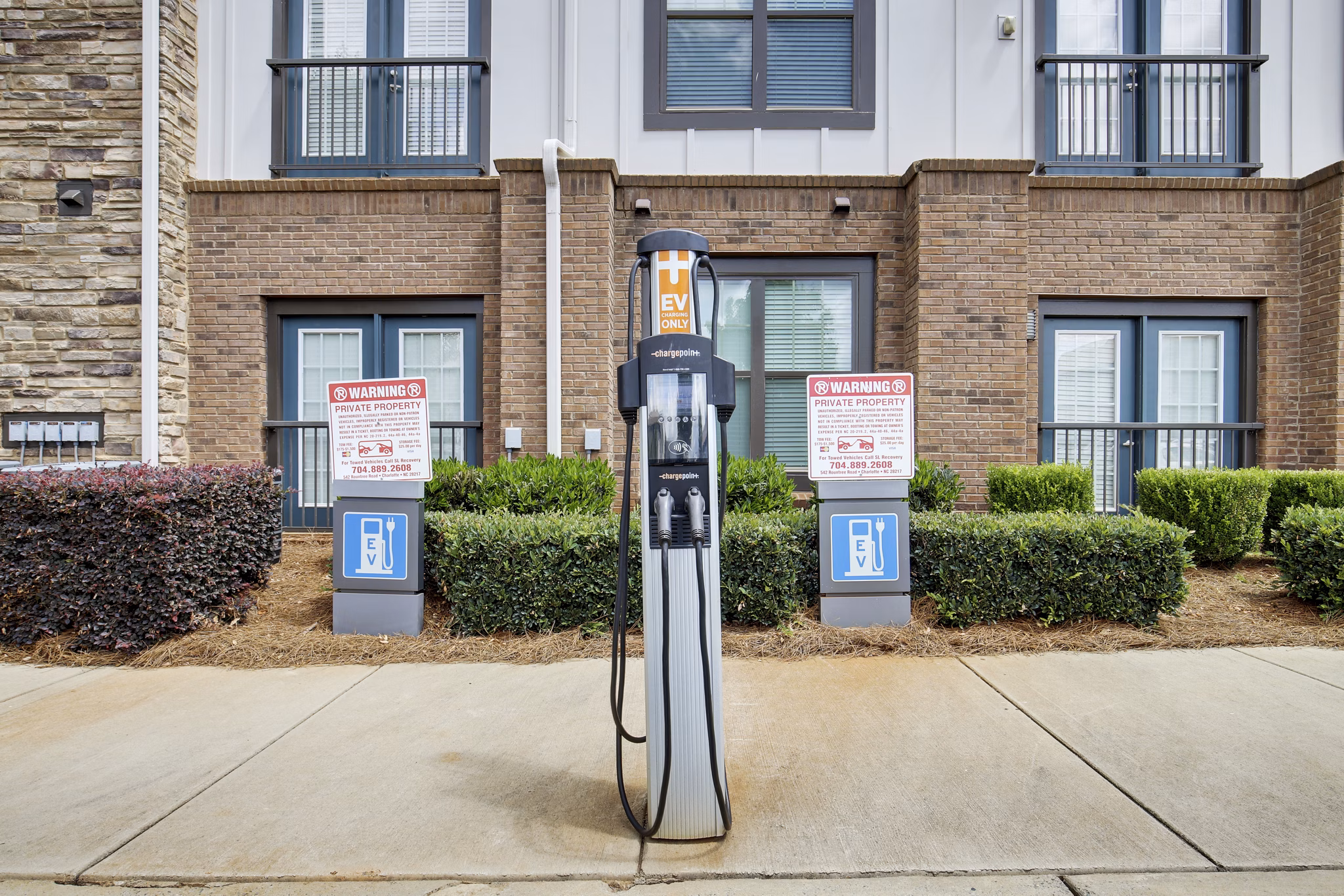 car caharging station at Lantower Waverly Apartments