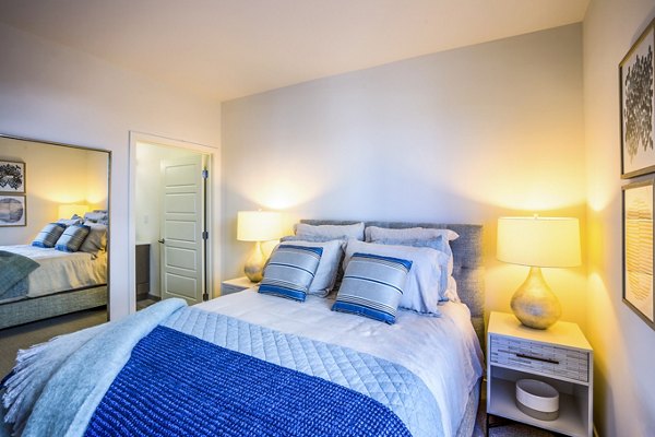 Modern bedroom with ocean views at Ocean 650 Apartments