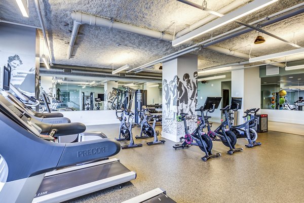 Fitness center with state-of-the-art equipment at Ocean 650 Apartments