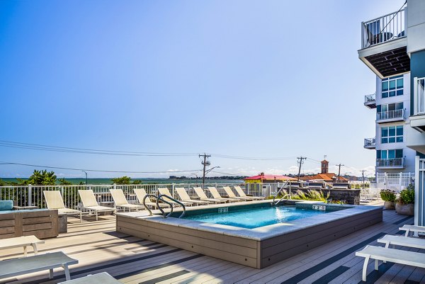 Infinity-edge pool at Ocean 650 Apartments offering stunning sea views