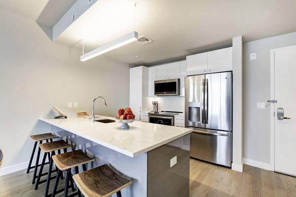 kitchen at Harbor 1500 Apartments