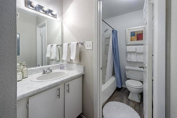 bathroom at Raintree Apartments