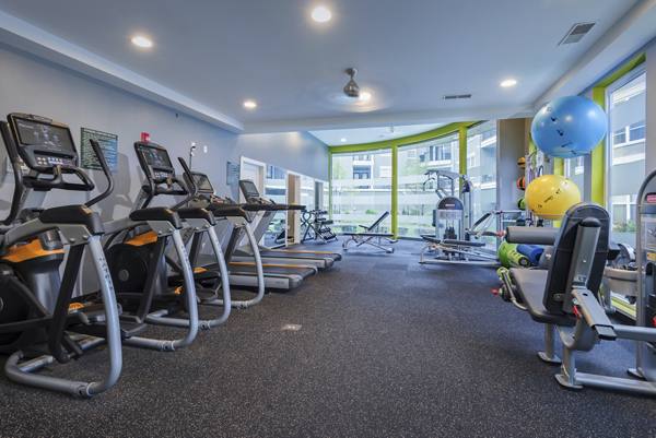 fitness center at 3949 Apartments