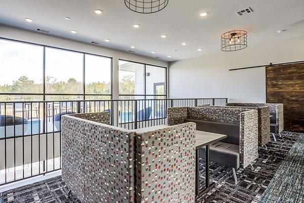 Quiet study area with modern furnishings at College View Apartments, perfect for focused learning sessions