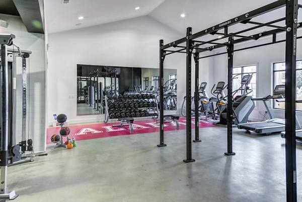 fitness center at East Edge Apartments
