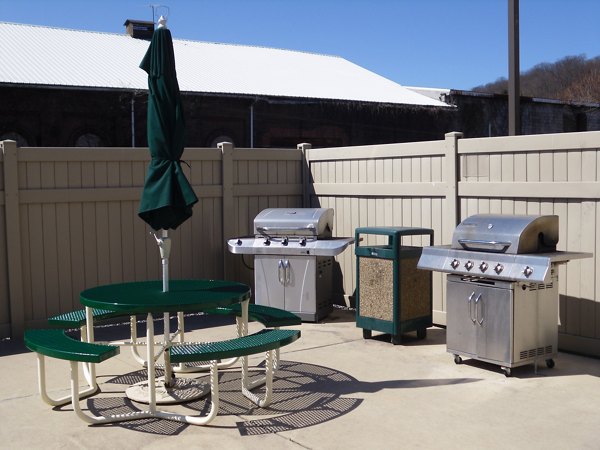 grill area at Evergreen Commons Apartments