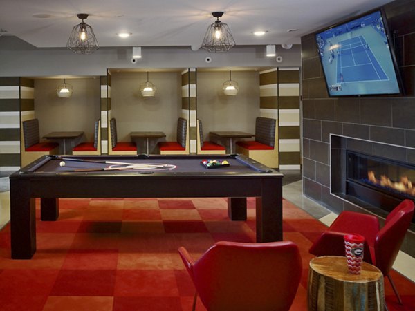 game room at Georgia Heights Apartments