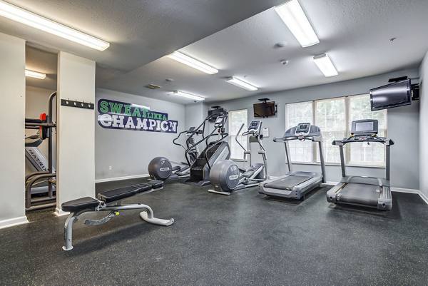 fitness center at Irish Row Apartments
