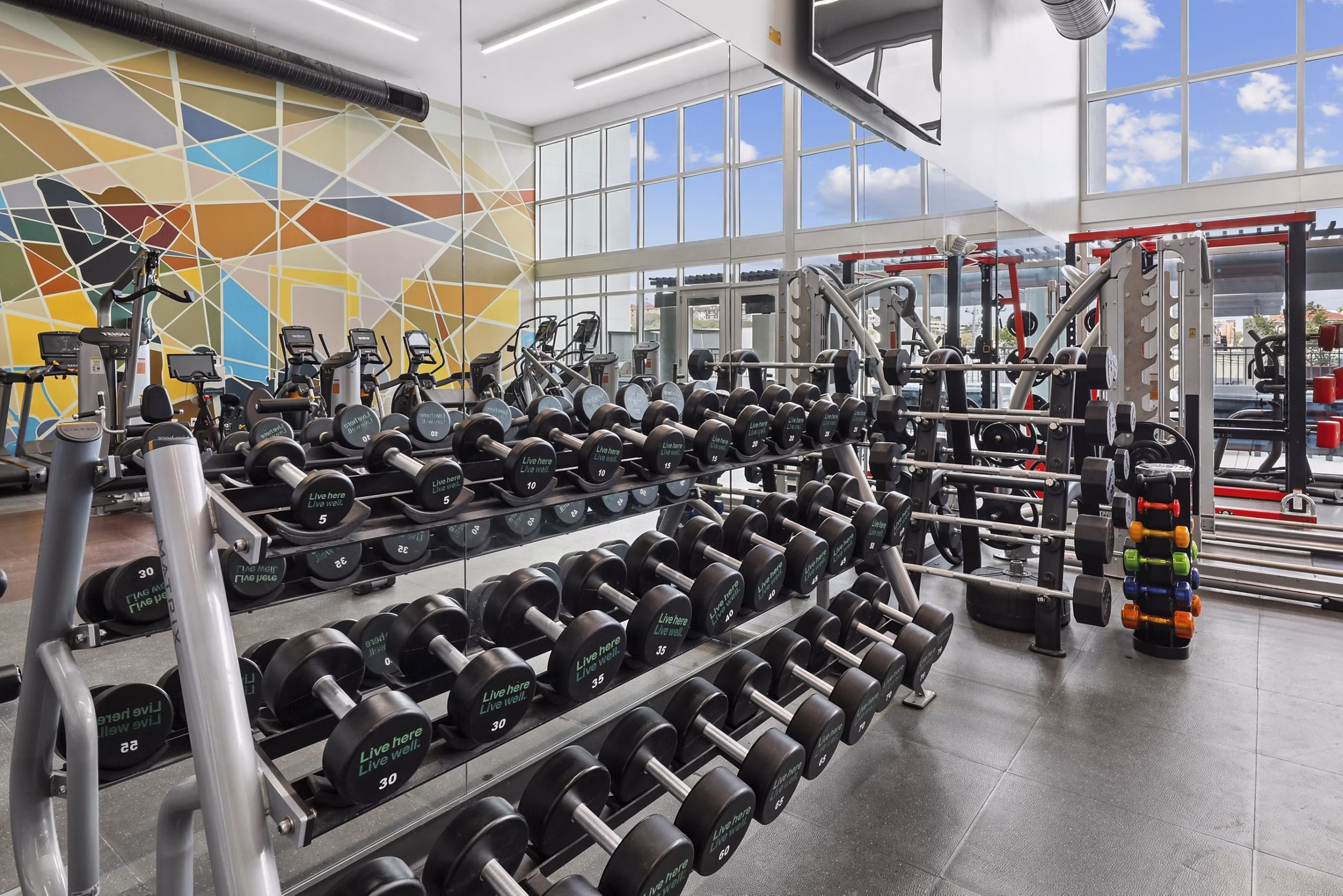Fitness Center at The Local Downtown Apartments