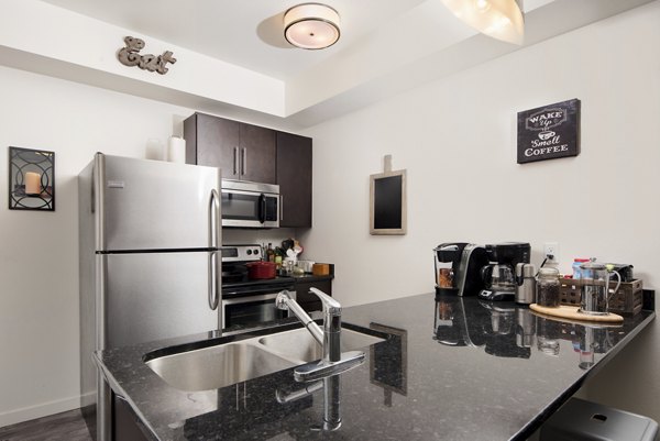 kitchen at Lokal Apartments